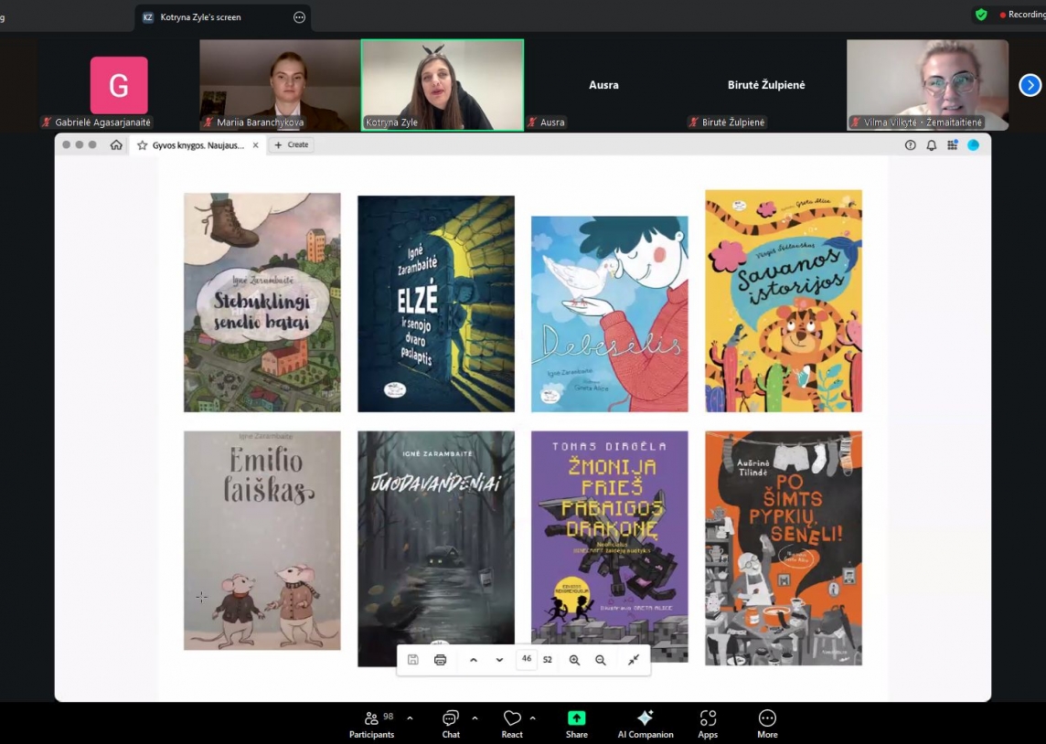 Spalio 28 d. ir lapkričio 11 d. vyko seminaras „Gyvos knygos: kaip prakalbinti vaikų literatūrą“