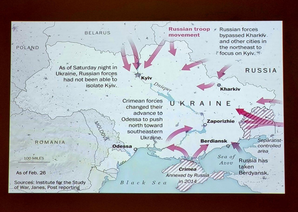 Minint Rusijos vykdomo karo Ukrainoje metines